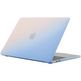 Mobigear Rainbow Matte MacBook Pro 16 Inch (2019-2020) Hoes Hardshell Laptopcover MacBook Case - Blauw - Model A2141