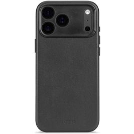 Decoded iPhone 17 Pro Max Hoesje Echt Leer Backcover Shockproof - Zwart