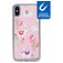My Style Magneta iPhone X Hoesje Flexibel TPU Backcover - Pink Alpaca