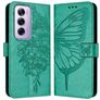 Mobigear Butterfly OPPO Reno 12 Pro Hoesje Bookcase Portemonnee - Groen