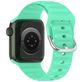 Mobigear Bumpy Siliconen Apple Watch Bandje Gespsluiting - 42/41/40/38 mm - Spearmint