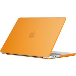 Mobigear Glossy MacBook Pro 14 Inch (2021-2024) Hoes Hardshell Laptopcover MacBook Case - Oranje - Model A2442 / A2779 / A2918 / A2992 / A3401
