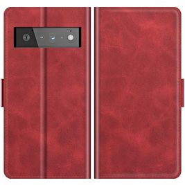 Mobigear Slim Magnet Google Pixel 6 Pro Hoesje Bookcase Portemonnee - Rood
