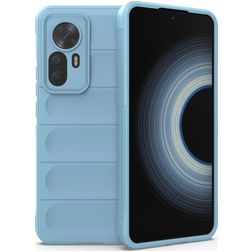 Mobigear Bumpy Xiaomi 12T Hoesje Flexibel TPU Backcover - Blauw