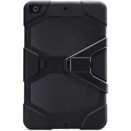 Xccess Survivor Essential iPad 9 (2021) Hoes Hard Kunststof,Siliconen Backcover + Standaard - Zwart