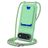 Mobigear Lanyard Card iPhone Air Siliconen Hoesje met koord en Pasjeshouder - Groen
