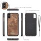 Caseme 008 iPhone XS Hoesje Uitneembare 2in1 Bookcase Portemonnee - Bruin