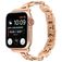 Mobigear Paris Stalen Apple Watch Bandje Vouwsluiting - 49/46/45/44 mm - Roségoud