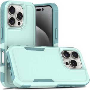 Mobigear Heavy Armor iPhone 16 Pro Hoesje Hardcase Backcover Shockproof - Groen