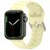 Mobigear Bumpy Siliconen Apple Watch Bandje Gespsluiting - 49/46/45/44 mm - Geel