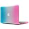 Mobigear Rainbow Matte MacBook Pro 15 Inch (2008-2012) Hoes Hardshell Laptopcover MacBook Case - Blauw / Roze - Model A1286