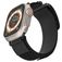 Mobigear Outdoor Nylon Apple Watch Bandje Klittenbandsluiting - 42/41/40/38 mm - Zwart