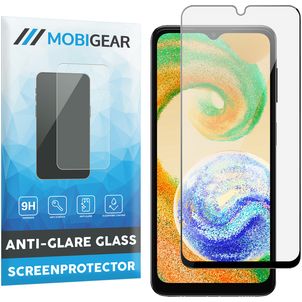 Mobigear Premium Samsung Galaxy A04s Glazen Screenprotector - Case Friendly - Zwart