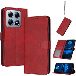 Mobigear Wallet Xiaomi 14T Hoesje Bookcase Portemonnee - Rood
