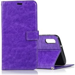 Mobigear Wallet Samsung Galaxy A10 Hoesje Bookcase Portemonnee - Paars