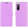 Mobigear Classic Sony Xperia 10 II Hoesje Bookcase Portemonnee - Paars