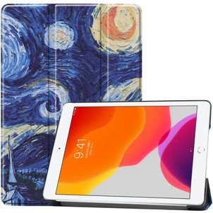 Mobigear Tri-Fold iPad 8 (2020) Hoes Bookcase - The Starry Night