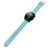Mobigear Bumpy Siliconen Smartwatch Bandje Gespsluiting - Universeel 22 mm connector - Blauw
