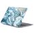 Mobigear Marble MacBook Air 13 Inch (2018-2020) Hoes Hardshell Laptopcover MacBook Case - Wit / Blauw - Model A1932 / A2179 / A2337