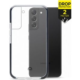 Mobilize Shatterproof Samsung Galaxy S22 Plus Hoesje Hardcase Backcover Shockproof - Transparant / Zwart