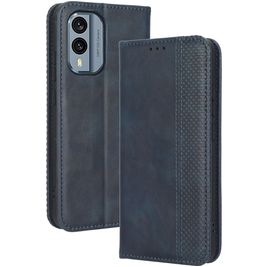 Mobigear Sensation Nokia X30 Hoesje Bookcase Portemonnee - Blauw