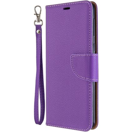 Mobigear Excellent Samsung Galaxy A21 Hoesje Bookcase Portemonnee - Paars