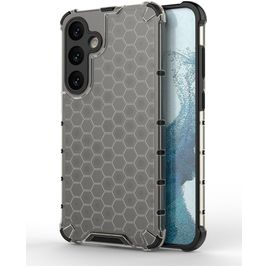 Mobigear Honeycomb Samsung Galaxy S24 Plus Hoesje Hardcase Backcover Shockproof - Zwart