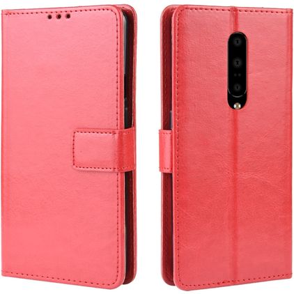 Mobigear Wallet OnePlus 7 Pro Hoesje Bookcase Portemonnee - Rood