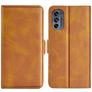 Mobigear Slim Magnet Motorola Moto G62 Hoesje Bookcase Portemonnee - Cognac