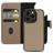 Mobiparts iPhone 15 Pro MagSafe Hoesje Echt Leer Uitneembare 2in1 Bookcase Portemonnee - Taupe