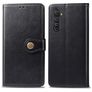 Mobigear Snap Button Realme X50 Pro Hoesje Bookcase Portemonnee - Zwart