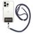 Mobigear Lanyard Universeel Telefoonkoord Verstelbaar - Zwart / Grijs