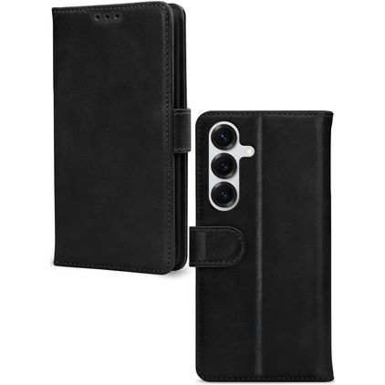 Mobilize Premium Gelly Samsung Galaxy S25 Hoesje Bookcase Portemonnee - Zwart