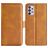 Mobigear Slim Magnet Samsung Galaxy A53 Hoesje Bookcase Portemonnee - Cognac