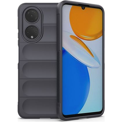 Mobigear Bumpy HONOR X7 Hoesje Flexibel TPU Backcover - Antraciet