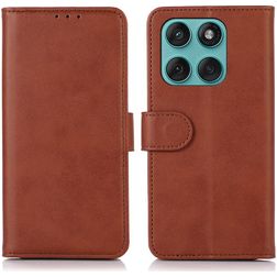 Mobigear Wallet Motorola Edge 60 Fusion Hoesje Bookcase Portemonnee - Bruin