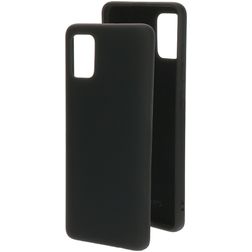 Mobiparts Samsung Galaxy A51 Siliconen Hoesje Backcover - Zwart