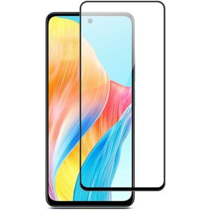 Mobigear Premium OPPO A58 4G Glazen Screenprotector - Case Friendly - Zwart