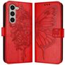 Mobigear Butterfly Samsung Galaxy Z Fold 6 Hoesje Bookcase Portemonnee - Rood