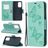 Mobigear Butterfly Samsung Galaxy A52s 5G Hoesje Bookcase Portemonnee - Turquoise