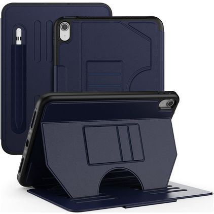 Mobigear Magnetic Folio iPad 11 (2025) Hoes Bookcase + Stylus Houder - Marineblauw