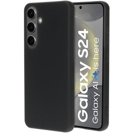 Mobiparts Samsung Galaxy S24 Siliconen Hoesje Backcover - Zwart