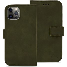 My Style Flex Wallet iPhone 12 Hoesje Bookcase Portemonnee - Forest Green