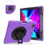 Mobigear SureGrip XGuard iPad Pro 13 Inch (2024) Hoes Hard Kunststof,Siliconen Backcover + Stylus Houder + Schouderband + Standaard - Paars