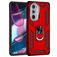 Mobigear Armor Ring Motorola Edge 30 Pro Hoesje Hardcase Backcover Shockproof met Ringhouder - Rood