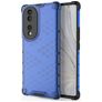 Mobigear Honeycomb HONOR 70 Hoesje Hardcase Backcover Shockproof - Blauw