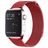 Mobigear Loop Milanese Apple Watch Bandje Magneetsluiting - 42/41/40/38 mm - Rood