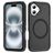 Mobigear Rugged Mag iPhone 16 MagSafe Hoesje Hardcase Backcover Shockproof - Zwart