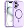 Mobigear Shockproof iPhone 16 MagSafe Hoesje Flexibel TPU Backcover - Paars