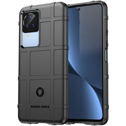 Mobigear Rugged Shield POCO F4 Hoesje Flexibel TPU Backcover Shockproof - Zwart